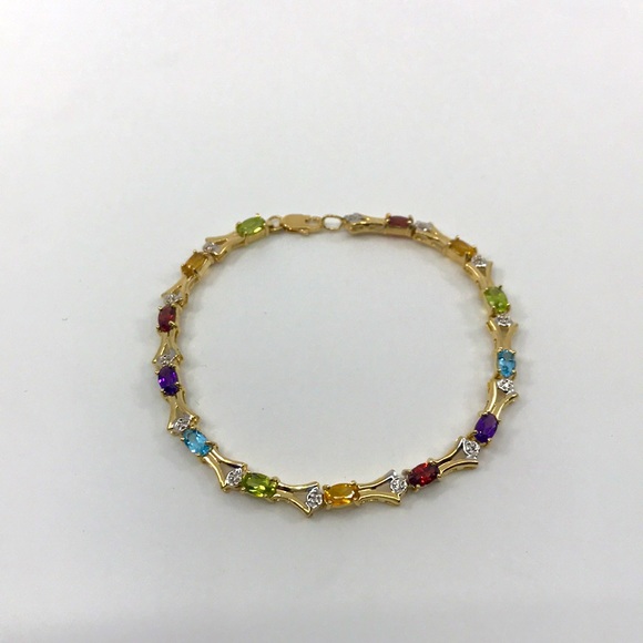 Gem & Diamond Bracelet - Picture 2 of 9